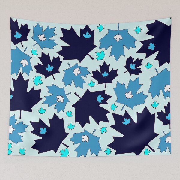 Item preview, Blue Canada Maple Leaf Print designed and sold by Flower Magic .