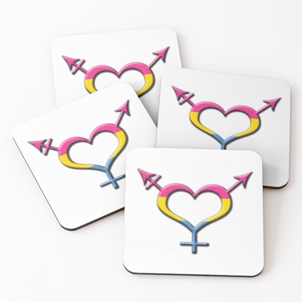 Item preview, Heart-Shaped Pansexual Pride Transgender Symbol designed and sold by LiveLoudGraphic.