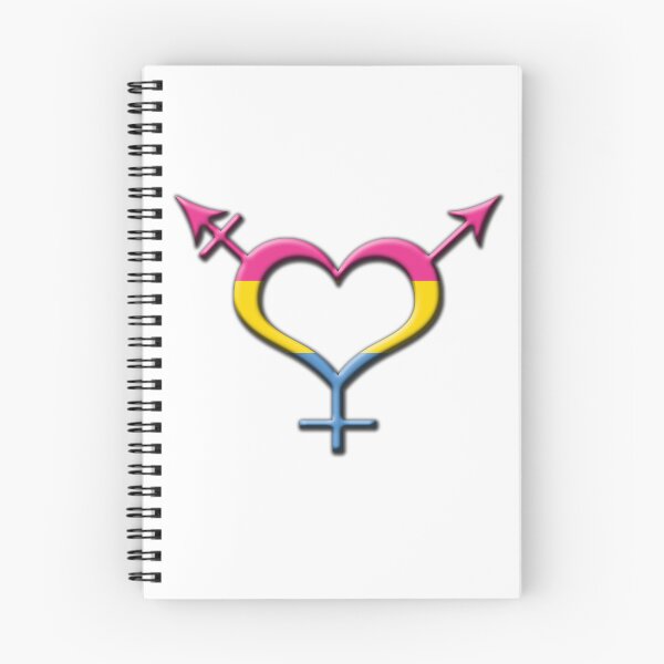 Item preview, Heart-Shaped Pansexual Pride Transgender Symbol designed and sold by LiveLoudGraphic.