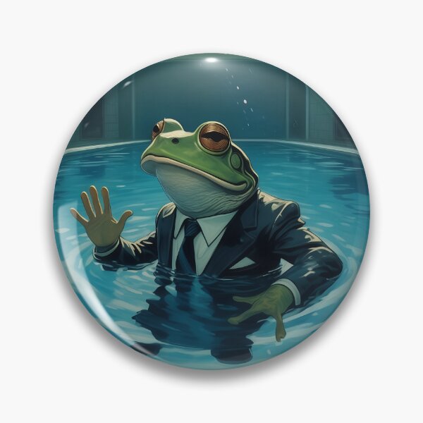 Item preview, Business Suit Toad Bathing in Pool designed and sold by ToadfreakMcGee123.