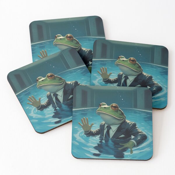 Item preview, Business Suit Toad Bathing in Pool designed and sold by ToadfreakMcGee123.
