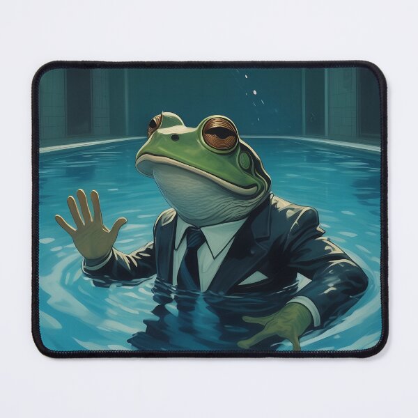 Item preview, Business Suit Toad Bathing in Pool designed and sold by ToadfreakMcGee123.