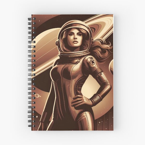 Item preview, Futuristic female astronaut  designed and sold by HarryBozz.
