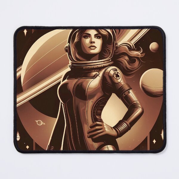 Item preview, Futuristic female astronaut  designed and sold by HarryBozz.