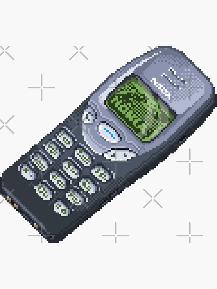 Thumbnail 3 of 3, Sticker, Nokia phone pixel art designed and sold by djspacegr.