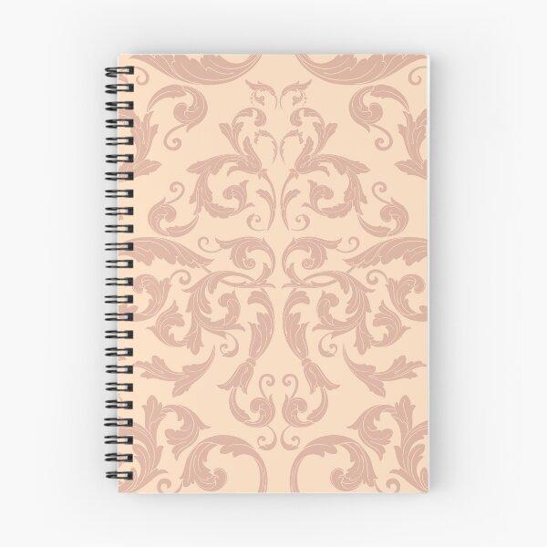Item preview, Vintage Peach Scroll Pattern designed and sold by Nouveaupattern.