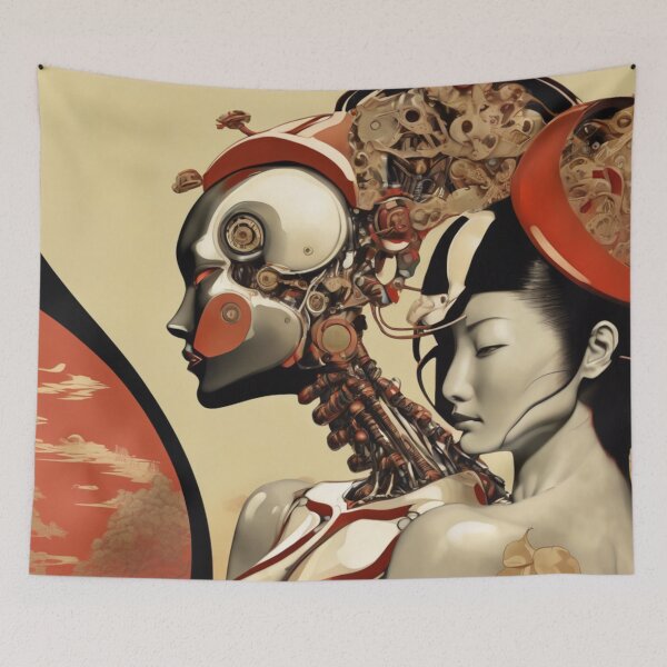 Artikelvorschau, Roboter Shunga Imitation Japanische Erotik #177 entworfen und verkauft von NickWhittleArt.