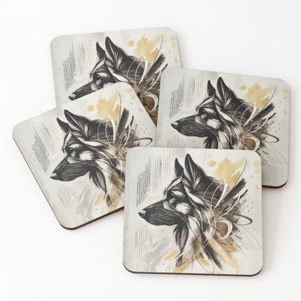 Item preview, "Soul of the Guardian: Abstract Canine Majesty" designed and sold by Southernwind Designs.