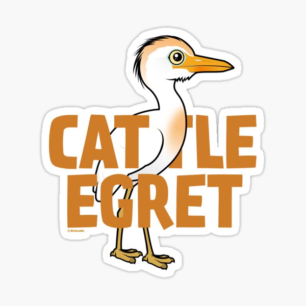 Item preview, Cute Birdorable Cattle Egret designed and sold by Birdorable.