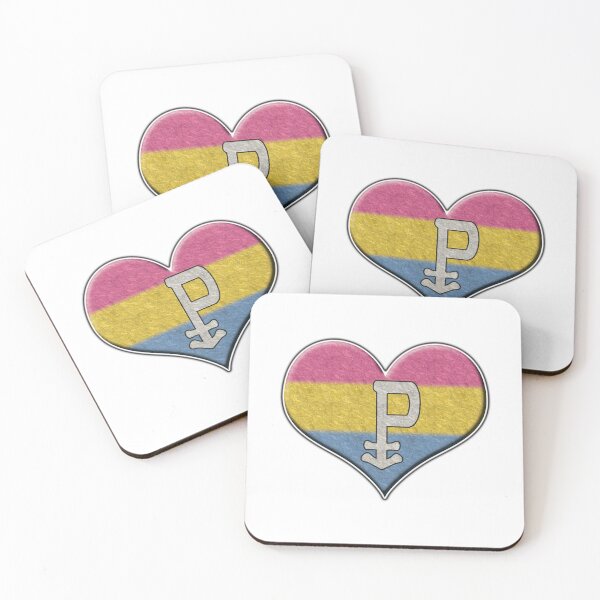 Item preview, Large Pansexual Pride Flag Colored Heart designed and sold by LiveLoudGraphic.