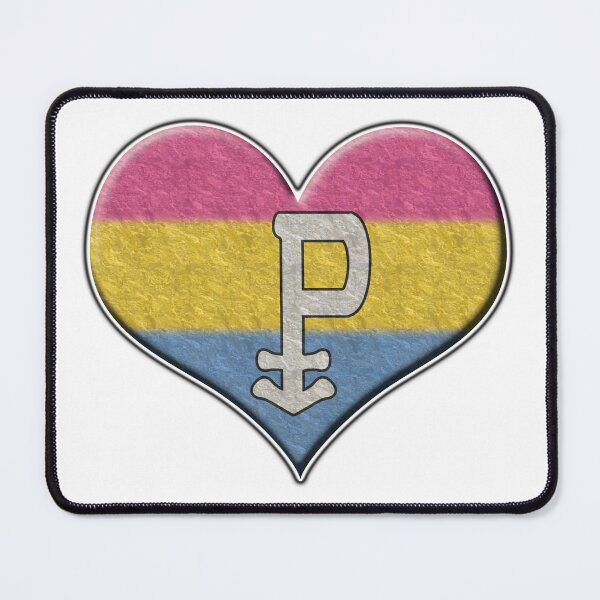 Item preview, Large Pansexual Pride Flag Colored Heart designed and sold by LiveLoudGraphic.