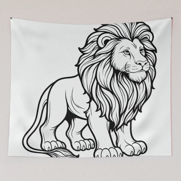 Item preview, Monochrome Majesty The Persuasive Lion. designed and sold by Brochamorocha.