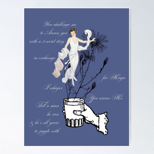 Item preview, Magic Trick - art illustration with poetry designed and sold by The Poetryhood.
