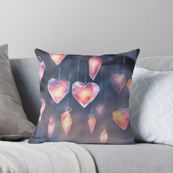 Item preview, Pink Glowing Crystal Hearts designed and sold by CalmnessbyChoice.