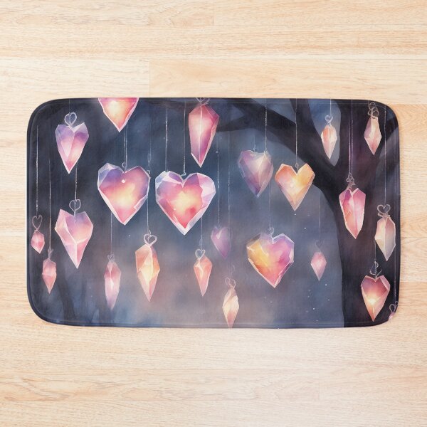 Item preview, Pink Glowing Crystal Hearts designed and sold by CalmnessbyChoice.