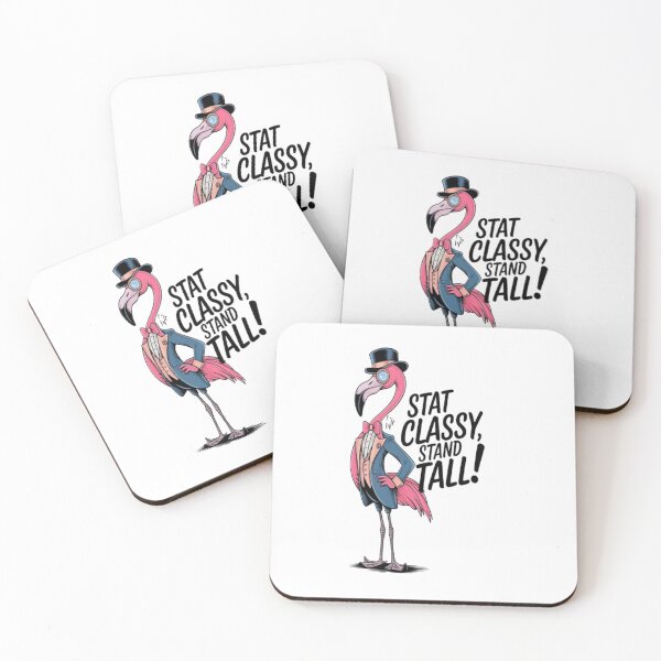 Item preview, Stay Classy, Stand Tall! - Funny Flamingo Dressed in Style designed and sold by Petpixy.