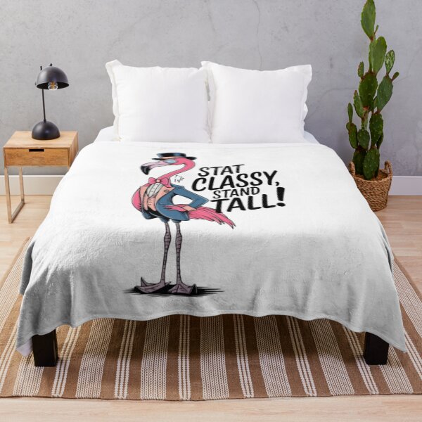 Item preview, Stay Classy, Stand Tall! - Funny Flamingo Dressed in Style designed and sold by Petpixy.
