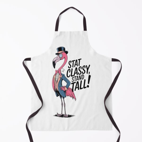 Item preview, Stay Classy, Stand Tall! - Funny Flamingo Dressed in Style designed and sold by Petpixy.