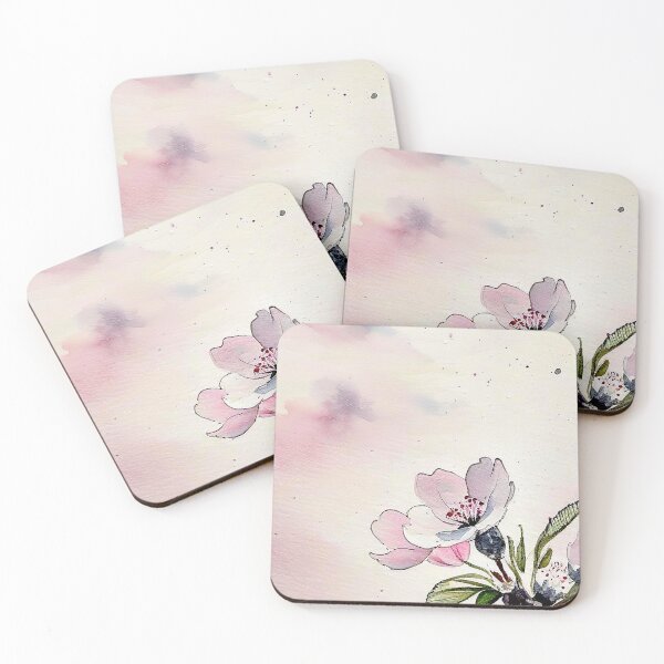Item preview, Water color white flower painting  designed and sold by subhashlimaye.