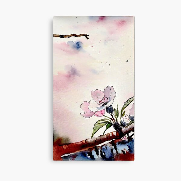 Item preview, Water color white flower painting  designed and sold by subhashlimaye.