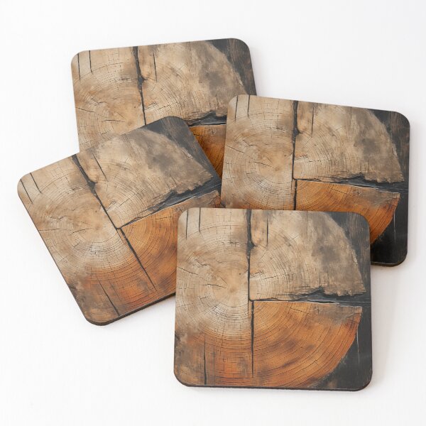 Item preview, Japandi and wabi sabi inspired natural wood texture art designed and sold by filigreedigital.