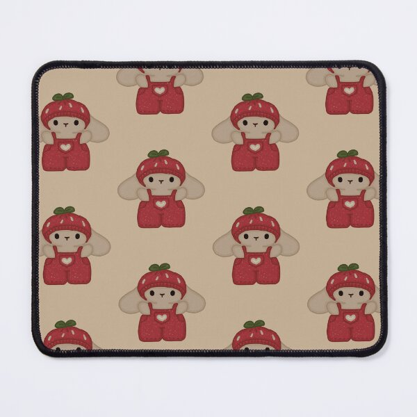 Item preview, Cute Bunny in Strawberry Overalls designed and sold by simple-goose.