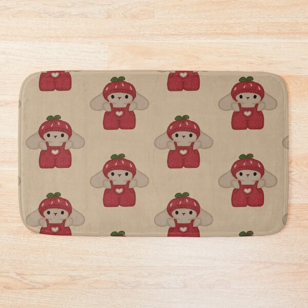 Item preview, Cute Bunny in Strawberry Overalls designed and sold by simple-goose.