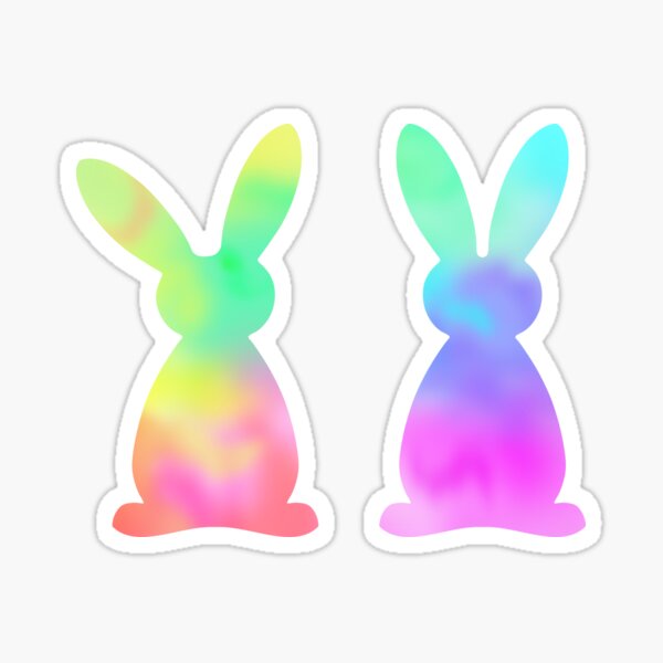 Item preview, Colorful Easter bunnies designed and sold by LESSILU.