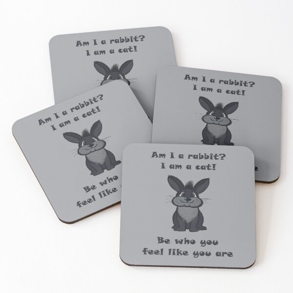 Item preview, Am I a rabbit? I am a cat! Be who you feel like you are. designed and sold by Cherevan.