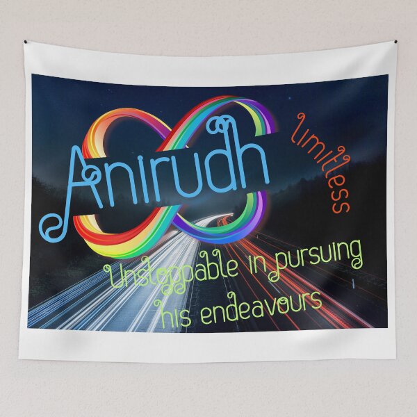 Item preview, Anirudh Limitless, Unstoppable In Pursuing His Endeavours designed and sold by MaariaInes.