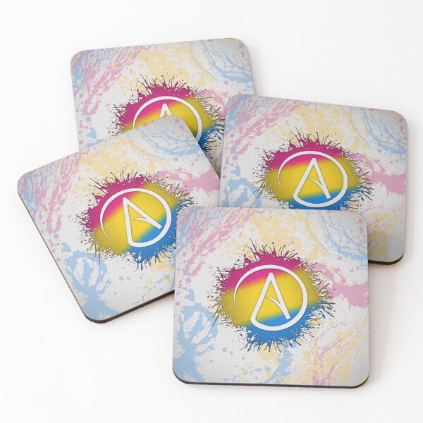 Item preview, Paint Splatter Pansexual Pride Atheist Symbol designed and sold by LiveLoudGraphic.