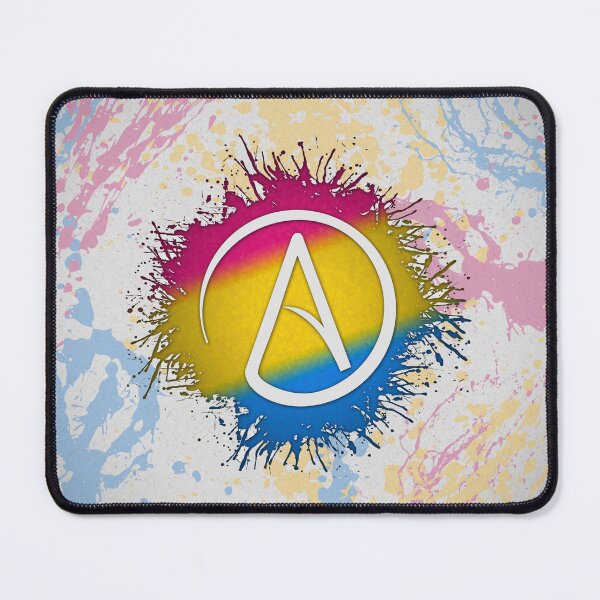 Item preview, Paint Splatter Pansexual Pride Atheist Symbol designed and sold by LiveLoudGraphic.