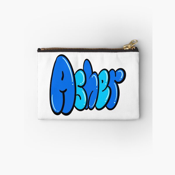 Item preview, Asher name in blue Top 10 best personalized gifts for boys and men named Asher designed and sold by Artonmytee.