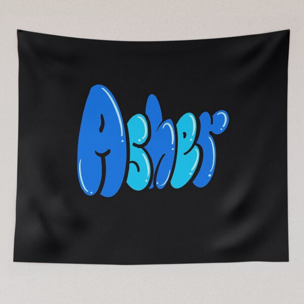Item preview, Asher name in blue Top 10 best personalized gifts for boys and men named Asher designed and sold by Artonmytee.