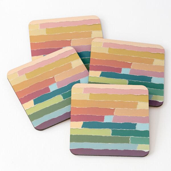 Item preview, Retro Torn Paper Striped Design Colorful designed and sold by ErSaSolutions.