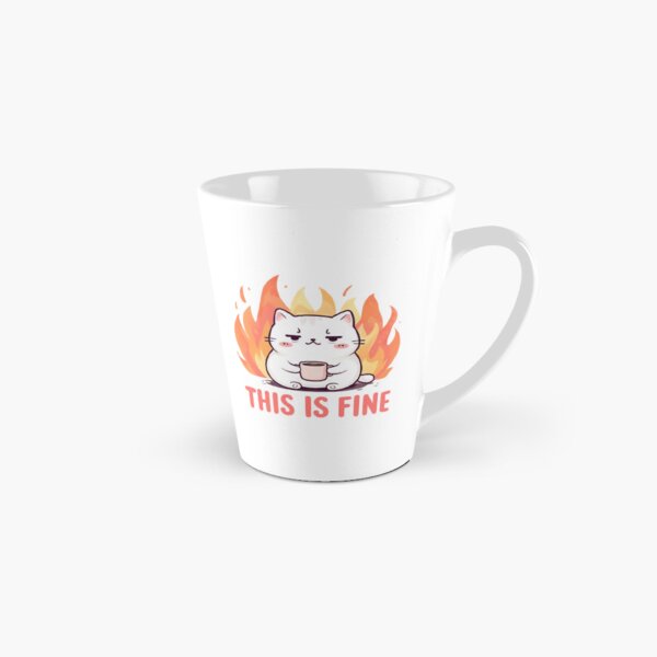 Item preview, Einfach perfekt, This Is Fine Cat designed and sold by KarolynCreates.