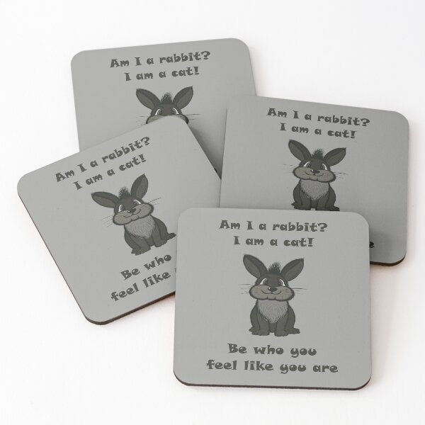 Item preview, Am I a rabbit? I am a cat! Be who you feel like you are. designed and sold by Cherevan.