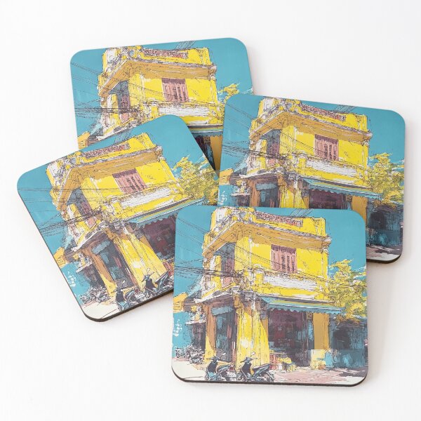 Item preview, Sunlit Yellow Facade designed and sold by the Sunset Archives.