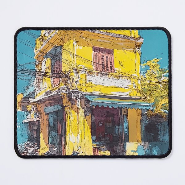 Item preview, Sunlit Yellow Facade designed and sold by the Sunset Archives.