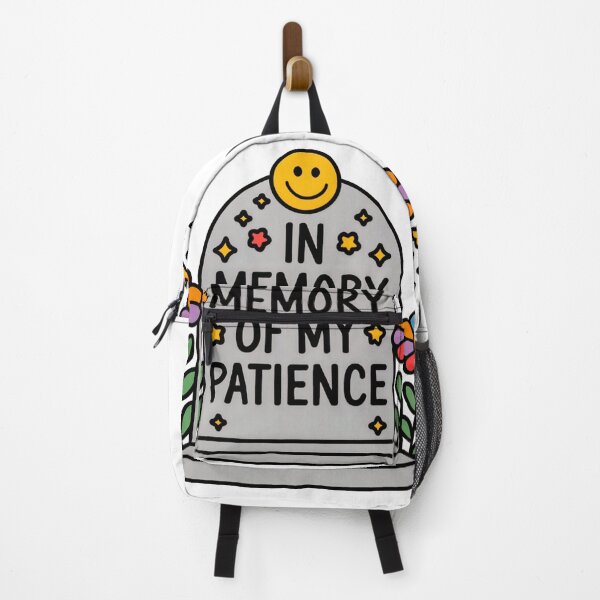 Item preview, In Memory of My Patience – Funny Grave Illustration designed and sold by Artyx_Design.