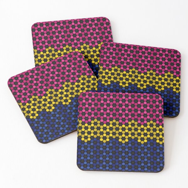 Item preview, Seamless Football Pattern in Pansexual Pride Flag Colors designed and sold by LiveLoudGraphic.