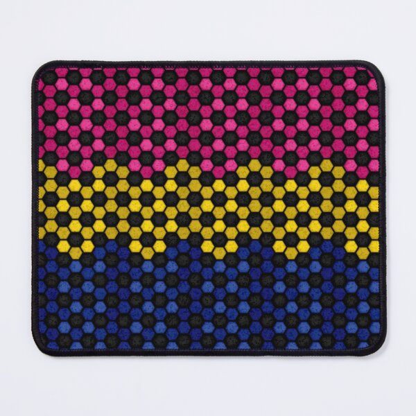 Item preview, Seamless Football Pattern in Pansexual Pride Flag Colors designed and sold by LiveLoudGraphic.