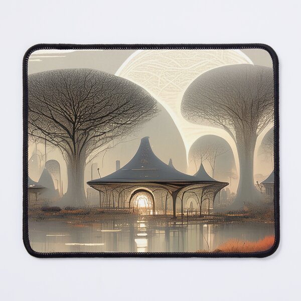 Item preview, Ethereal Canopy: The Whispering Pavilion in Moonlit Stillness designed and sold by bloorose.