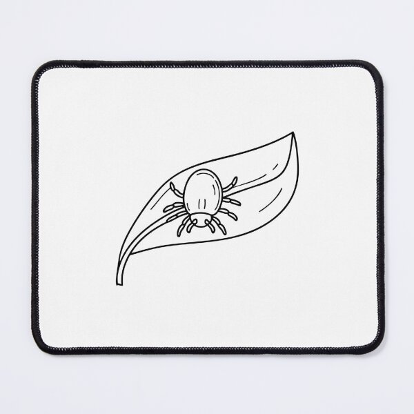 Item preview, A tiny mite crawling on a leaf, its legs gripping the surface designed and sold by rasagamastore.
