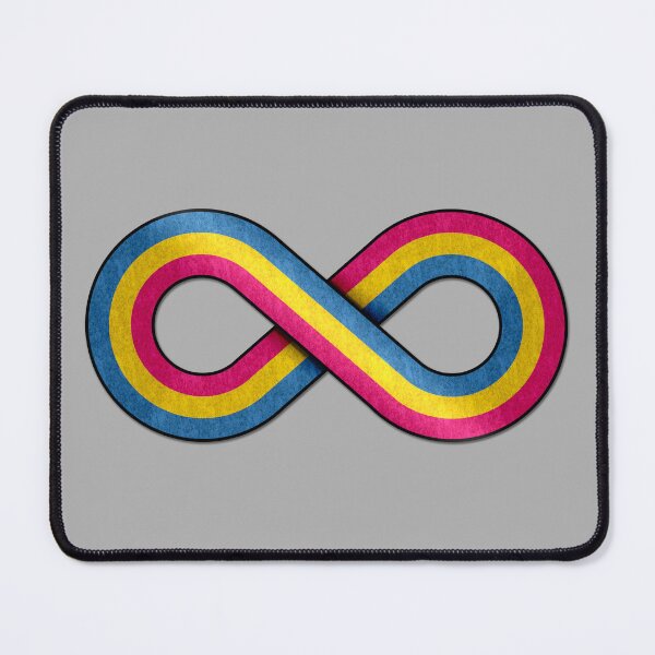 Item preview, Large Infinity Vector Symbol Striped with Pansexual Pride Flag designed and sold by LiveLoudGraphic.