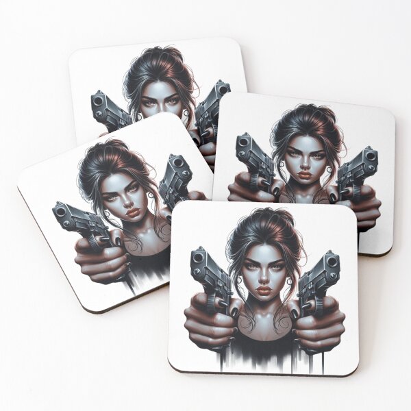 Item preview,  “Fatal Beauty: an armed and dangerous woman” designed and sold by CHRIST5000.