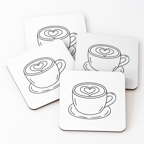 Item preview, A mocha cup with latte art in the shape of a heart designed and sold by rasagamastore.