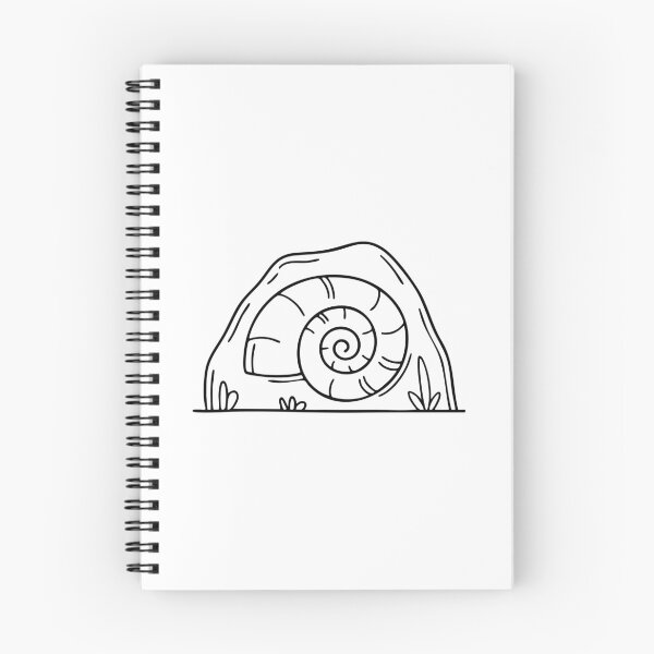 Item preview, A mollusc fossil embedded in a rock inside a cave designed and sold by rasagamastore.