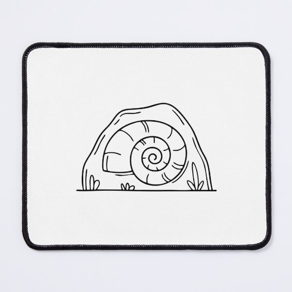 Item preview, A mollusc fossil embedded in a rock inside a cave designed and sold by rasagamastore.
