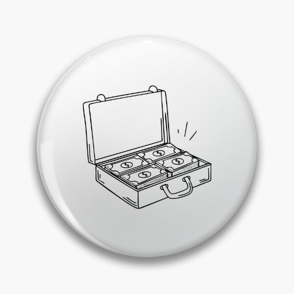 Item preview, A briefcase slightly open with money inside designed and sold by rasagamastore.